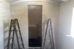 Blick aufs Badezimmer